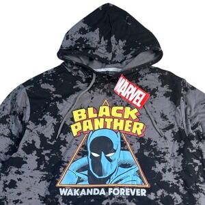 Marvel Black Panther Wakanda Forever Tie Dye Hoodie Men's XL